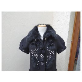 Chloé-Coats, Outerwear-Black