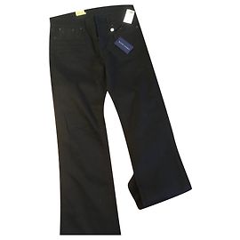 Ralph Lauren Vaqueros Rectos Negros de Algodón Negro