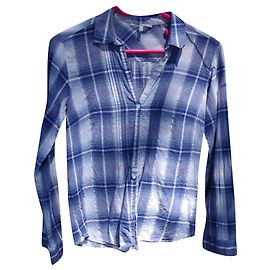 Tunica Gerard Darel in cotone bianco blu argento Argento Bianco Blu