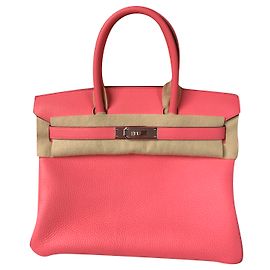 Hermès Birkin 30 Rodee Azalee Rose Daim Rose