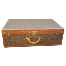 Louis Vuitton-Louis Vuitton Monogram Alzer 80 Vintage Suitcase-Brown