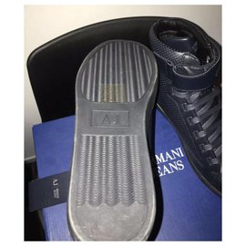 Armani Jeans-Sneakers-Navy blue