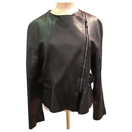 Chloé lambskin biker jacket black Black