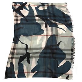 Burberry Bufandas Turquesa