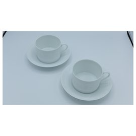 Hermès-Tasse et soucoupe à thé Egee-Blanc