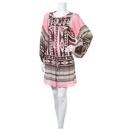 Hale Bob Pink Multicolour Dress S Pink Multiple colors