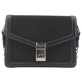 Prada-Prada, Nylon crossbody bag-Black