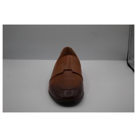 Hermès-Hermès Pacome brown leather FR 43-Brown