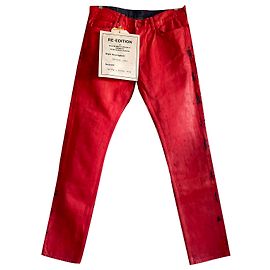 Vaqueros Maison Martin Margiela Rojos Roja