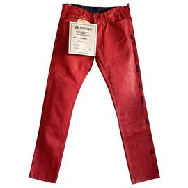 Maison Martin Margiela-Pantalones-Roja