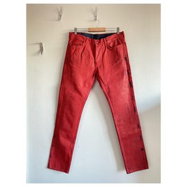 Maison Martin Margiela-Pantaloni-Rosso