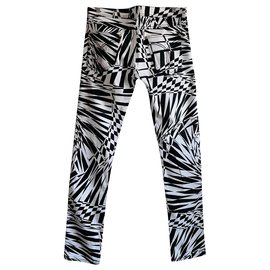 Versace For H&M-Pantalones-Negro,Blanco