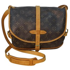 Louis Vuitton-Louis Vuitton Monogram Saumur 30 Crossbody Bag-Brown