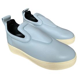 Baskets Céline slip on en cuir bleu clair taille 40 Bleu clair