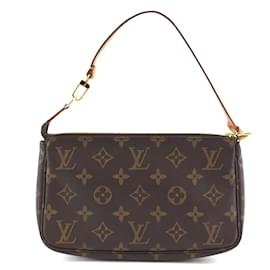 Louis Vuitton-Louis Vuitton Accessoire Pochette Monogram Canvas-Marron