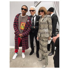 Chanel-Pharrell icônico 2017 Casaco-Multicor