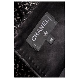 Chanel-2020 Gonna in tweed autunnale-Nero