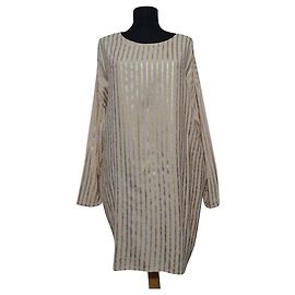 Autre Marque Robe Tunique Stine Goya Dorée Beige Beige Doré