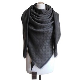 Gucci ggweb  gucic  scarf bufada new Nero Grigio antracite