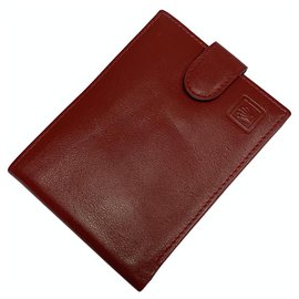 RED LEATHER ROLEX WALLET Red