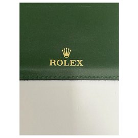 Rolex-ROLEX PORTACARTE PELLE VERDE-Verde