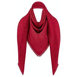 SCIALLE LOUIS VUITTON MONOGRAM POMME D'AMOUR M72237 Rosso