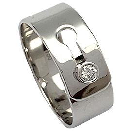 Anel Dinh Van, "Lock", Em ouro branco e diamante. Outro