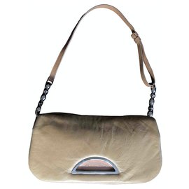 Dior Malice Handbag Beige Leather Beige