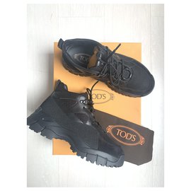 Tod's-Tod's High Mountain Shoes Size 40/41-Nero