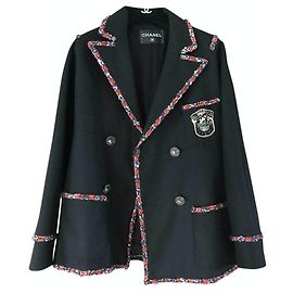 Chanel Wool Blazer Navy Blue Karl Lagerfeld Cruise 2005 Navy blue
