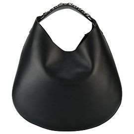 Givenchy Infinity Hobo Medium Tote Bag Black Leather Black