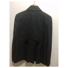 Jigsaw-Jigsaw lined breasted short coat-Black