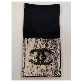 Chanel-Scarves-Black