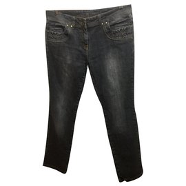 Timberland-Timberland Jeans con tasche decorate-Grigio antracite