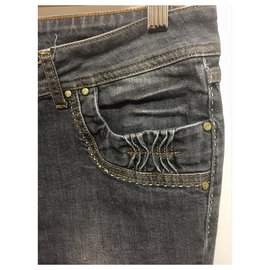 Timberland-Timberland Jeans con tasche decorate-Grigio antracite