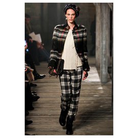 Chanel-extrem seltene Paris-Edinburgh Jacke-Mehrfarben