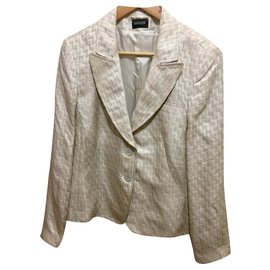 Basler Blazer with structural pattern Beige Cream