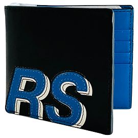 Portafoglio a libro in pelle Michael Kors Nero Blu
