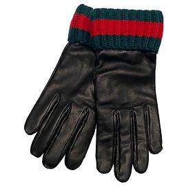 HANDSCHUHE GUCCI MAN WEB SIZE TAPE 9,5 Schwarz