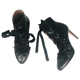 Alaïa-Lace-up boots-Black