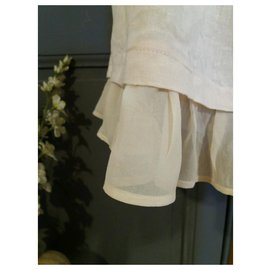 Max Mara-Linen-silk skirt Max Mara-Cream
