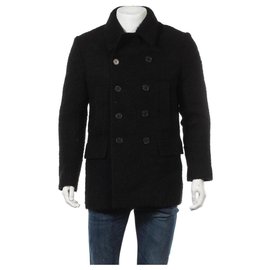Kenzo-Men Coats Outerwear-Black