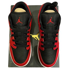 Nike-Nike x Jordan Reverse Banned Bred 36.5-Rouge