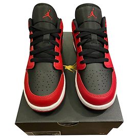 nike, Nike x Jordan Reverse Banned Bred 38.5 Rouge