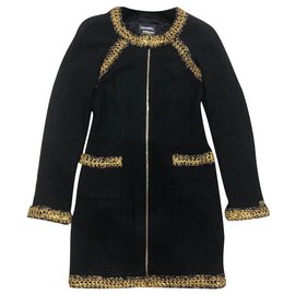 Chanel-7K$ Paris-Shanghai coat-Black