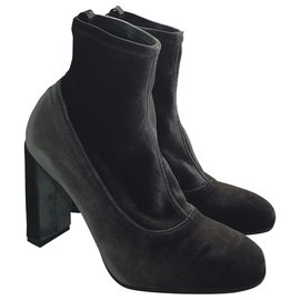 Aeyde Boots Dark Grey Cloth Dark grey
