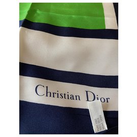 Christian Dior-Christian Dior - Magnífico lenço de seda-Multicor