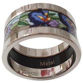 18 KT white gold ring by Frey Wille, Ring size 55 Silvery Blue