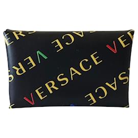Versace-Bourses, portefeuilles, cas-Noir,Multicolore