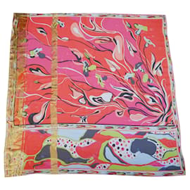 Emilio Pucci Lenços de seda Multicor